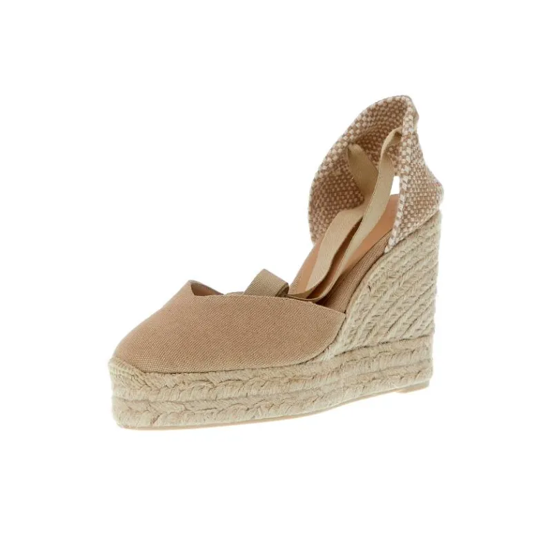 Castañer Iconic Chiara Lace Up Wedge Espadrilles Women's-2