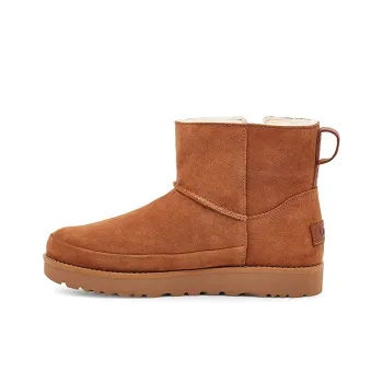 UGG Classic Zip Mini Snow Boots Brown Women's