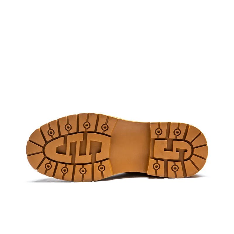 KUX Martin Boots Unisex Yellow Brown/Black-6