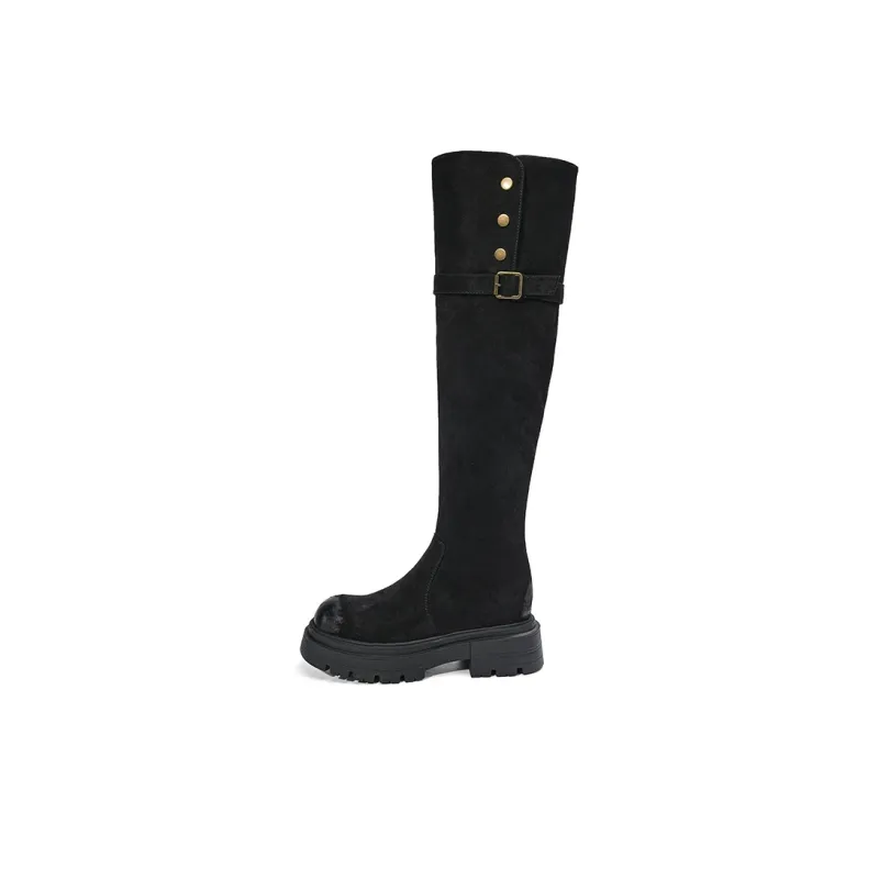 EBLAN Knee-high Boots Women's Umber-11