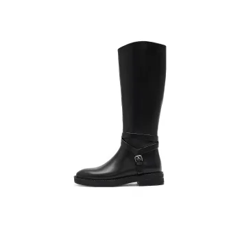Staccato Knee high Boots 4cm Women's Black