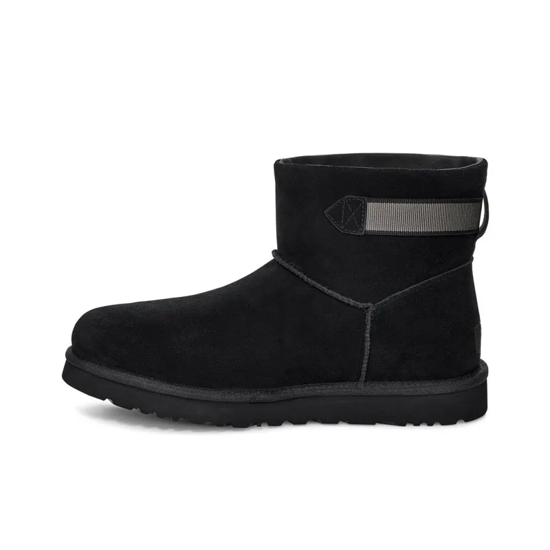 UGG Classic Mini Strap Snow Boots Black-0