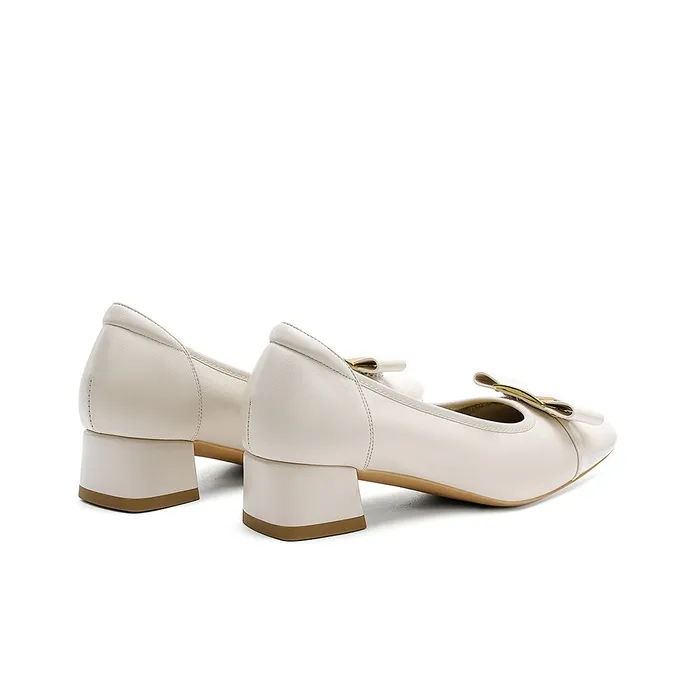 HARSON Chunky Heel High Heels 4cm Women's-6