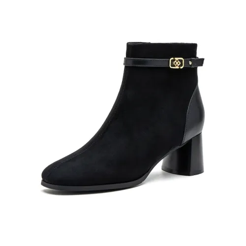 COVER Ankle Boots 5.5cm Women's Black