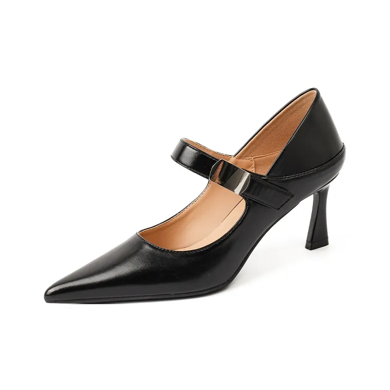 Beijiani Slim Heel High Heels Women's Ecru-10
