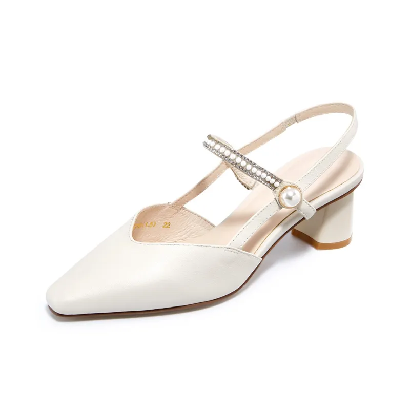HARSON Block Heel High Heels 5.2cm Women's-1