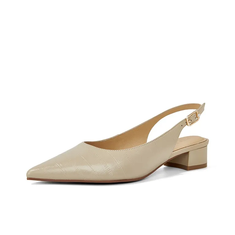 PT'SON Chunky Heel High Heels 3.8cm Women's-10