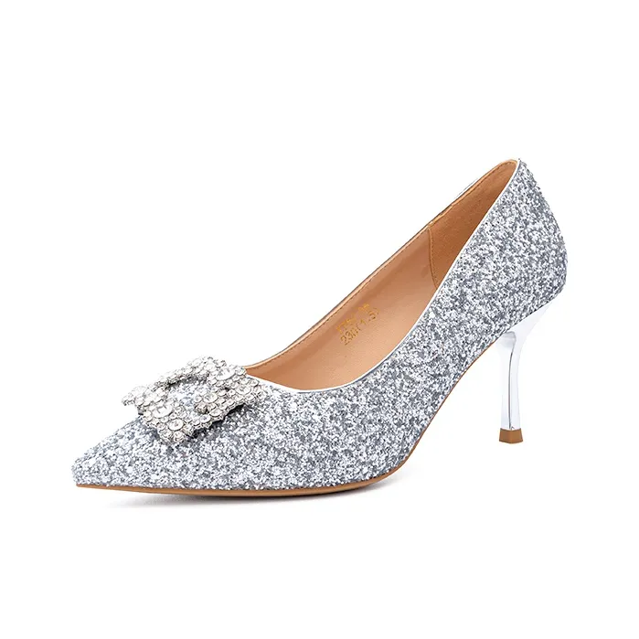 ZHR Meteor Shower Series Slim Heel High Heels 7cm Women's-97
