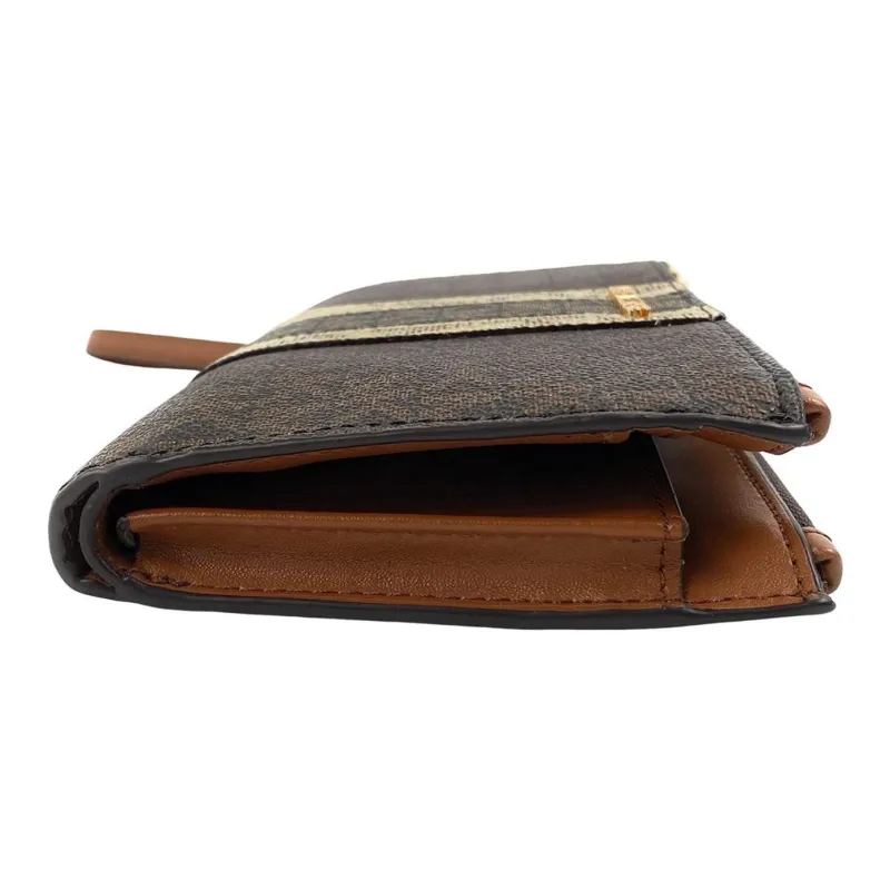 MICHAEL KORS Jet Set Travel Coated Canvas Wallet Large Size Women's Brown-5