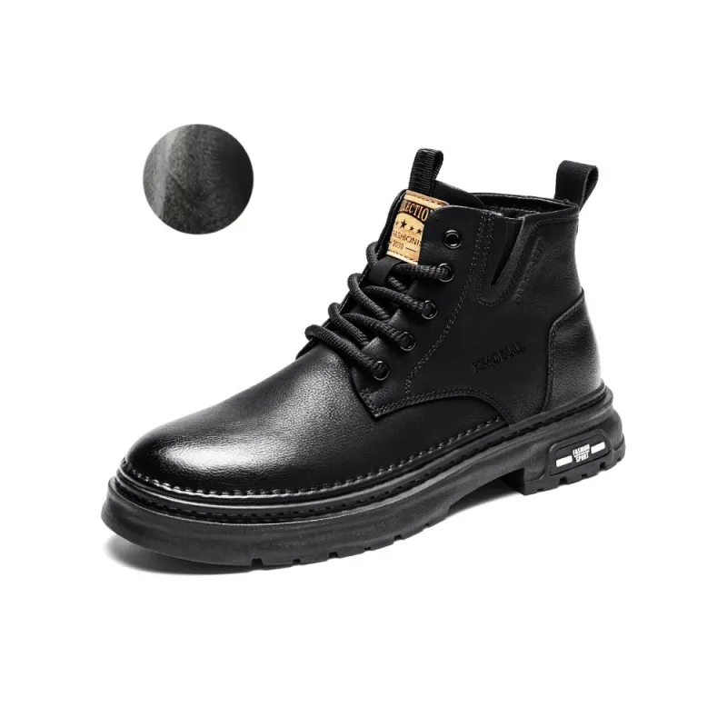 XIMO BULL Martin Boots Men Black/Brown-13