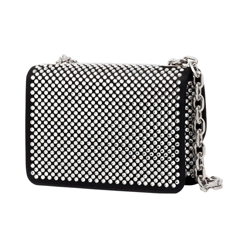 MOSCHINO Viscose Crossbody Bag, Shoulder Bag Women's Black-2