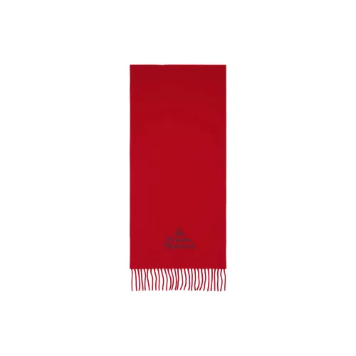 Vivienne Westwood Wool Knit Scarves Men's Red