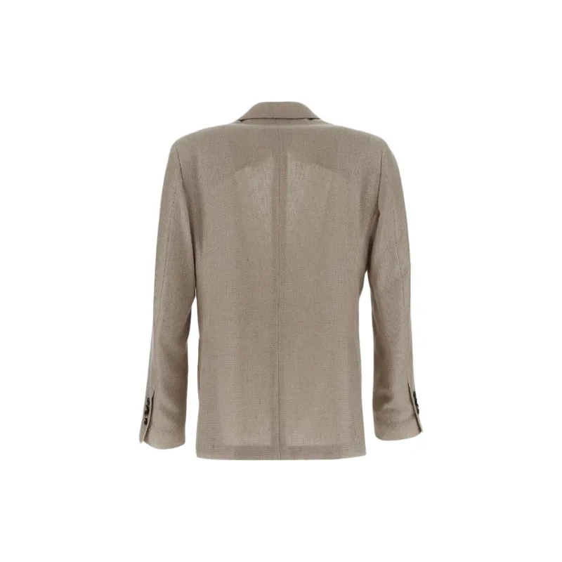 LARDINI Single breasted Checked Blazer-1
