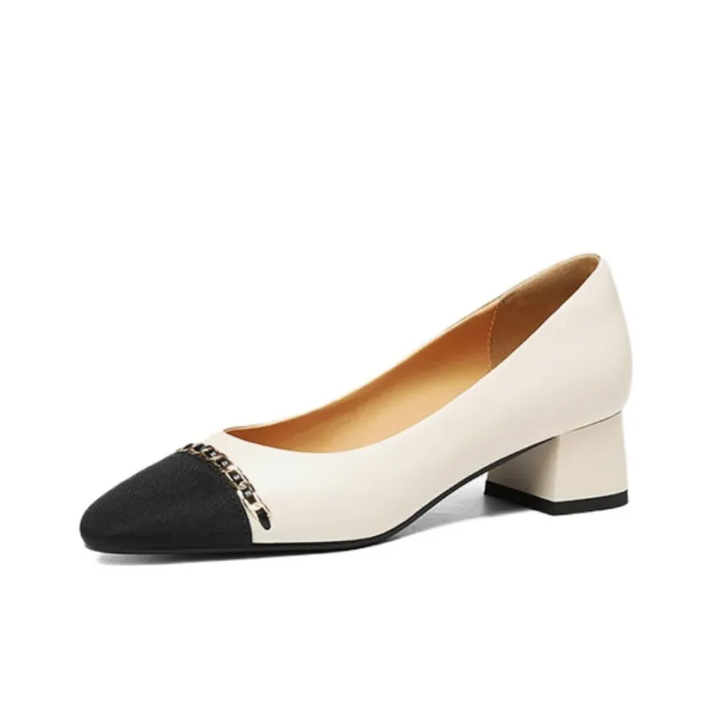 BOSSSUNWEN Block Heel High Heels 4cm Women's-1