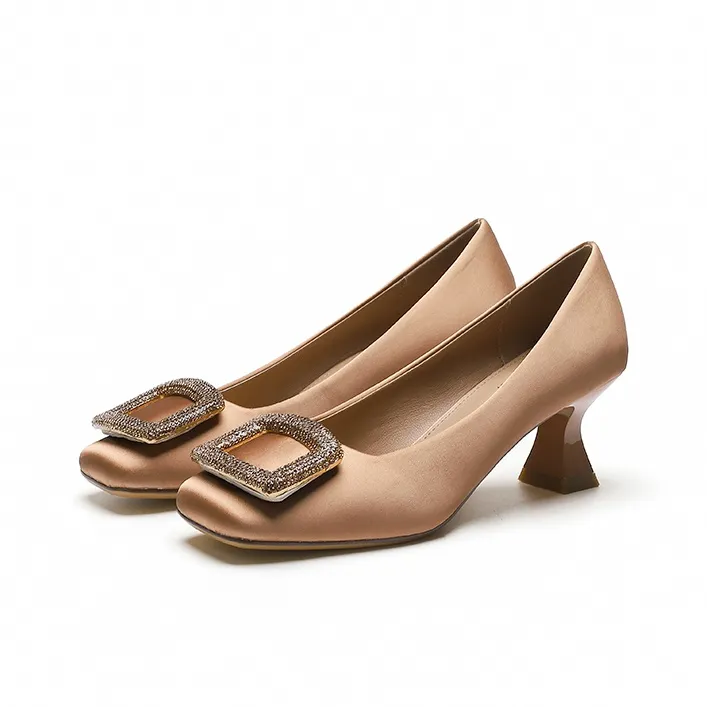 Zubumei Flared Heel High Heels 6cm Women's-1