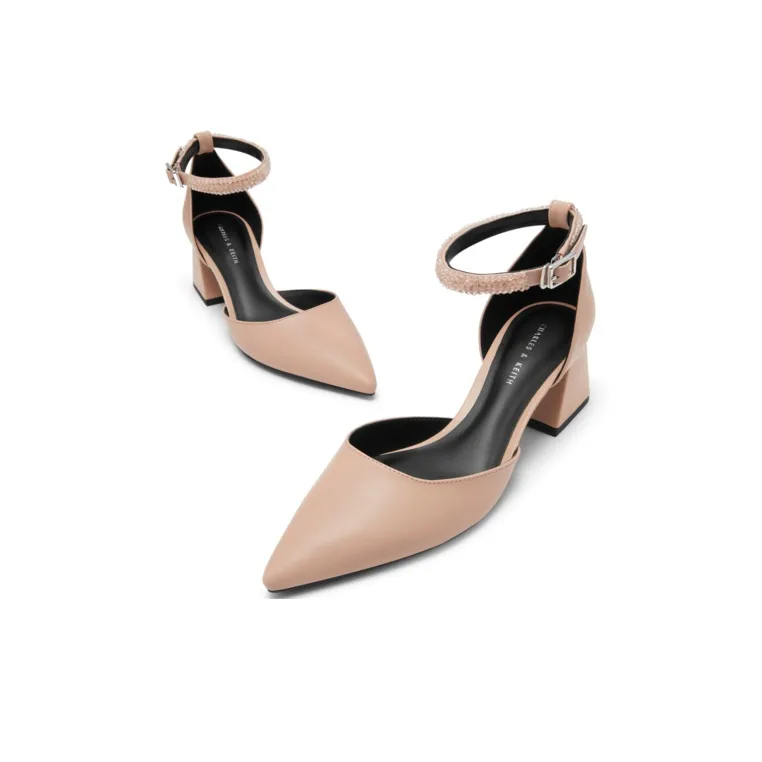 CHARLES&KEITH Chunky Heel High Heels 5.5cm Women's-2