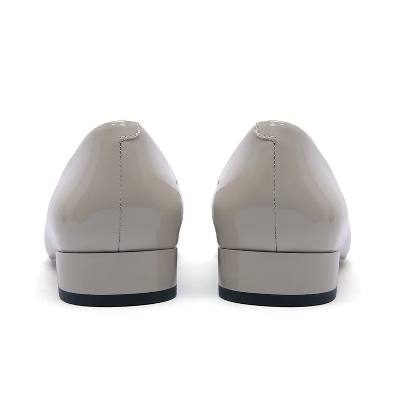 PACO GIL Block Heel High Heels 2.5cm Women's Gray-3
