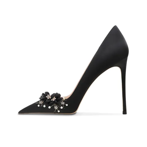 Ganxiaojie Slim sandals High sandalss Women's Black