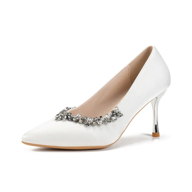 Xingdiman High Heels Women's Burgundy, White, Champagne-13