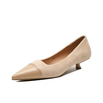 【dme】 Spool Heel High Heels Women's Beige