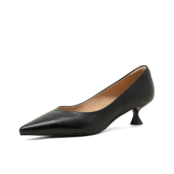COMELY Flared Heel High Heels 4cm Women's