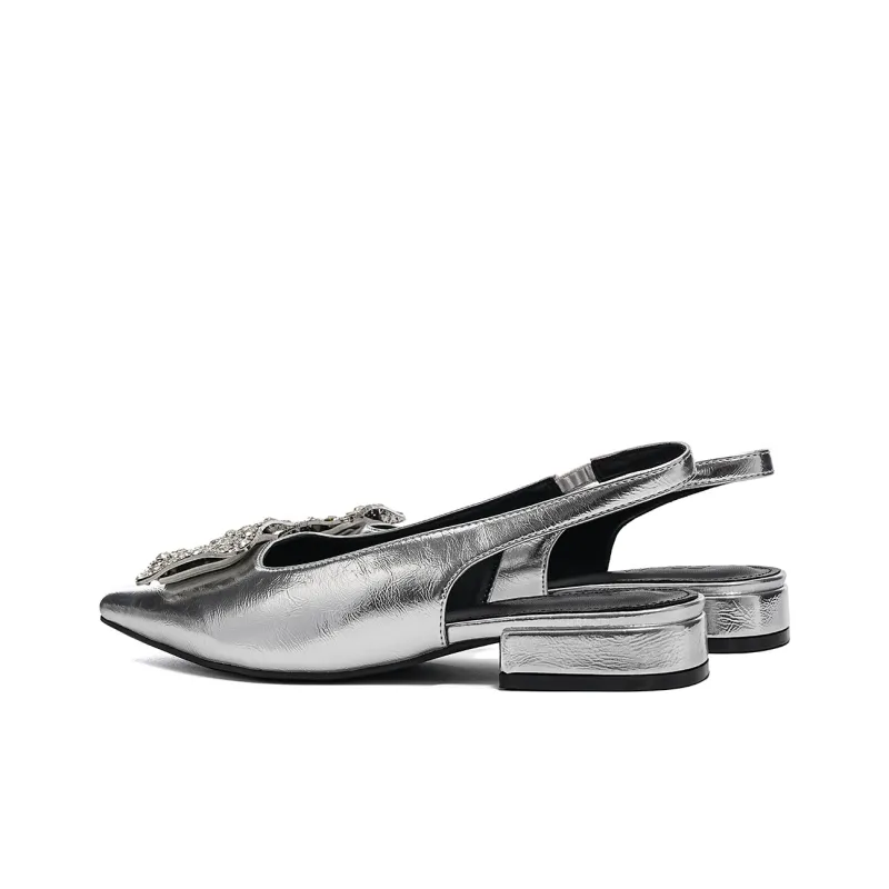EBLAN High Heels Women's Silver-2