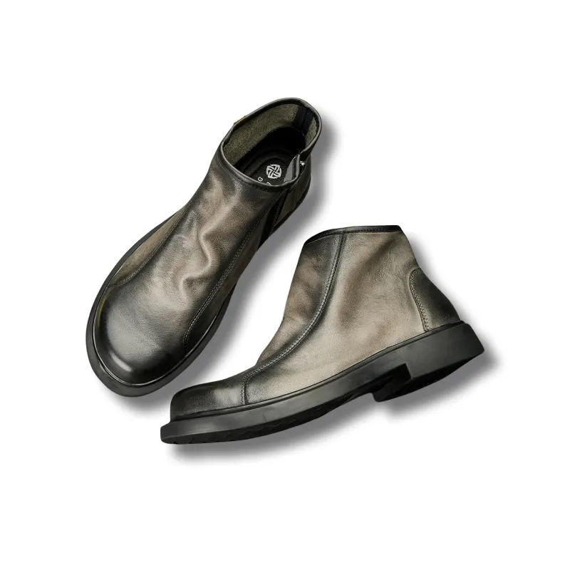Brounvanm Ankle Boots Men Gray-5