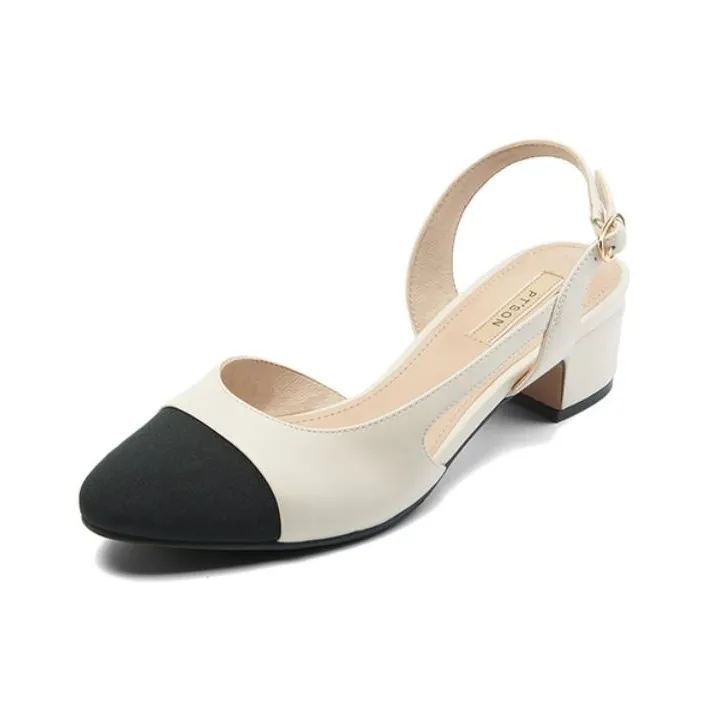 PT'SON Chunky Heel High Heels Women's-5