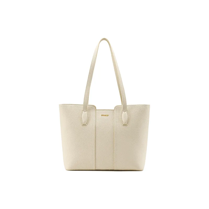 ST&SAT Cow Leather Shoulder Bag Regular Women's Cream Apricot/Ecru Black-9