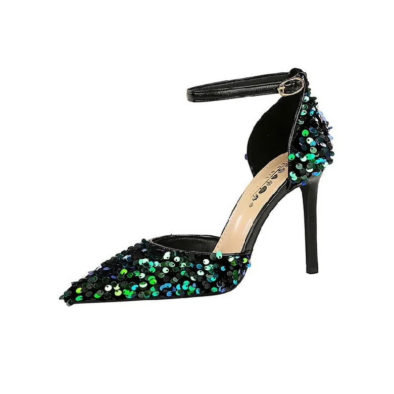 BIGTREE Slim Heel High Heels 10cm Women's-6