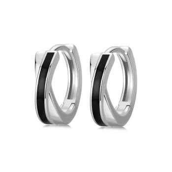 OUBI.YABI White Gold Plated Copper Earrings Unisex