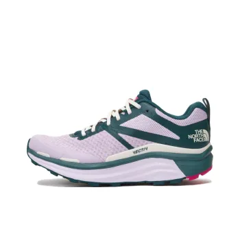 THE NORTH FACE Vectiv Enduris Anti Slip Wear Resistant Low Top Trail Running Shoes Women's Green Purple
