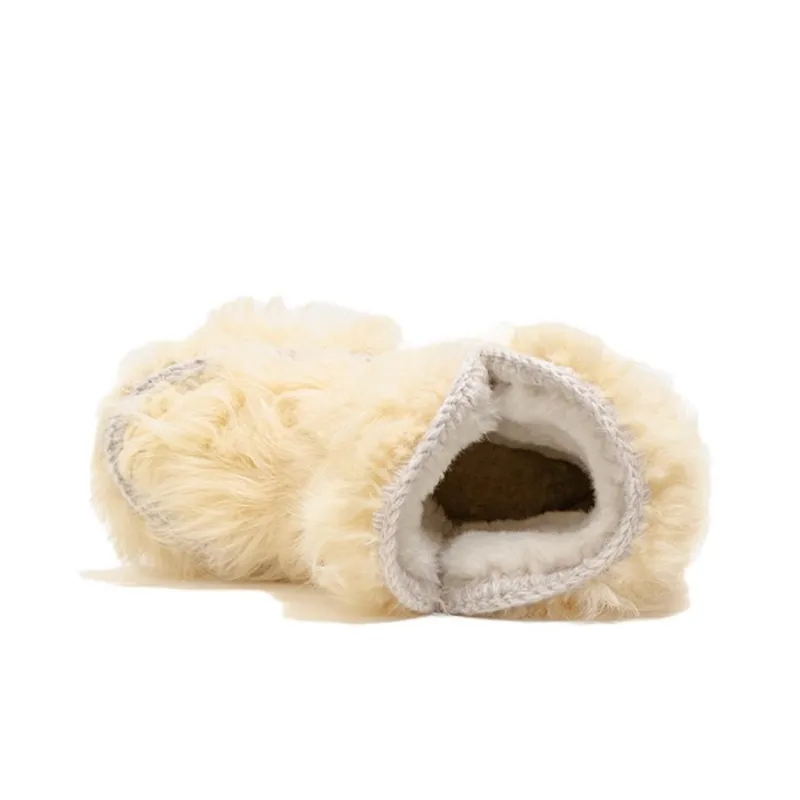 K.D.KENAZ Snow Boots Women's Ivory-4