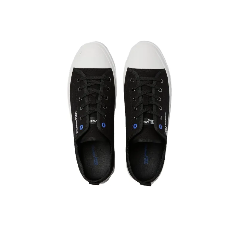 Atelier Reservé x KARL LAGERFELD Vulc Low Top Skateboard Shoes Men's Black-3