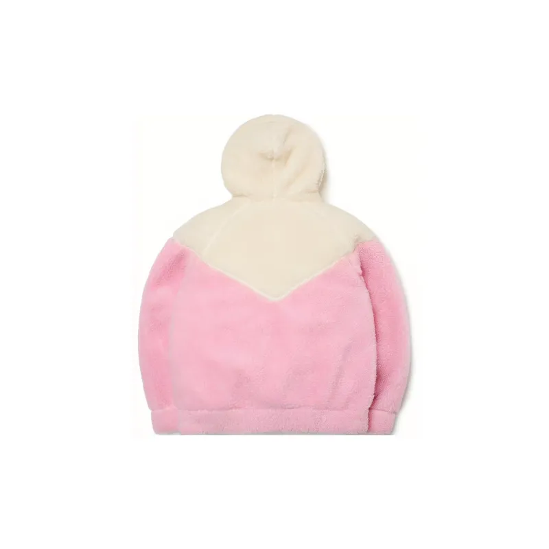 MLB Velvet Jackets Unisex Pink White-1