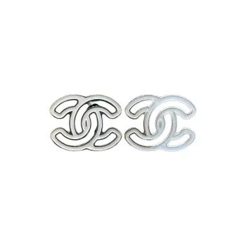 CHANEL Metal Earrings Women's White