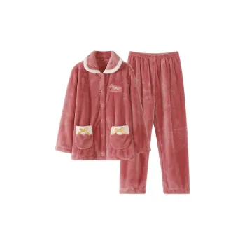 UAVAE Pajama Set Women's Plum Red