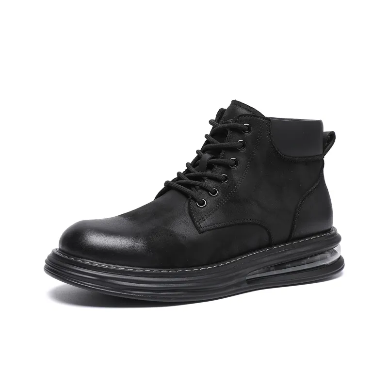 TRUMPPIPE Ankle Boots Men's Black-1