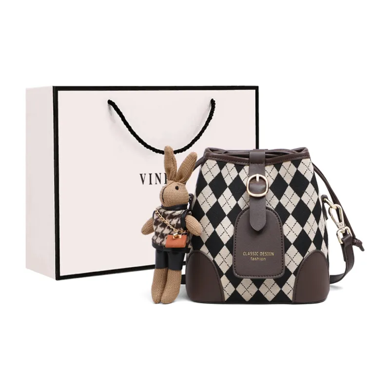 VINEY Synthetic Leather Tote Handbag, Crossbody Bag Regular Women's Coffee Brown-5