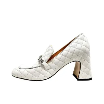MADISON MAISON Chunky Heel High Heels 7.5cm Women's White