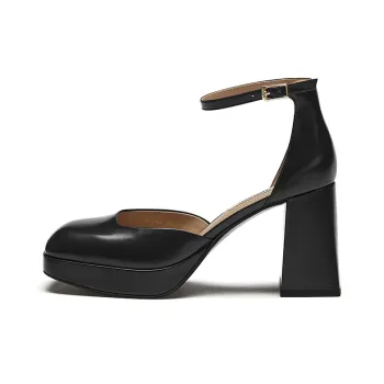 73Hours Art Gallery Chunky Heel High Heels 9cm Women's