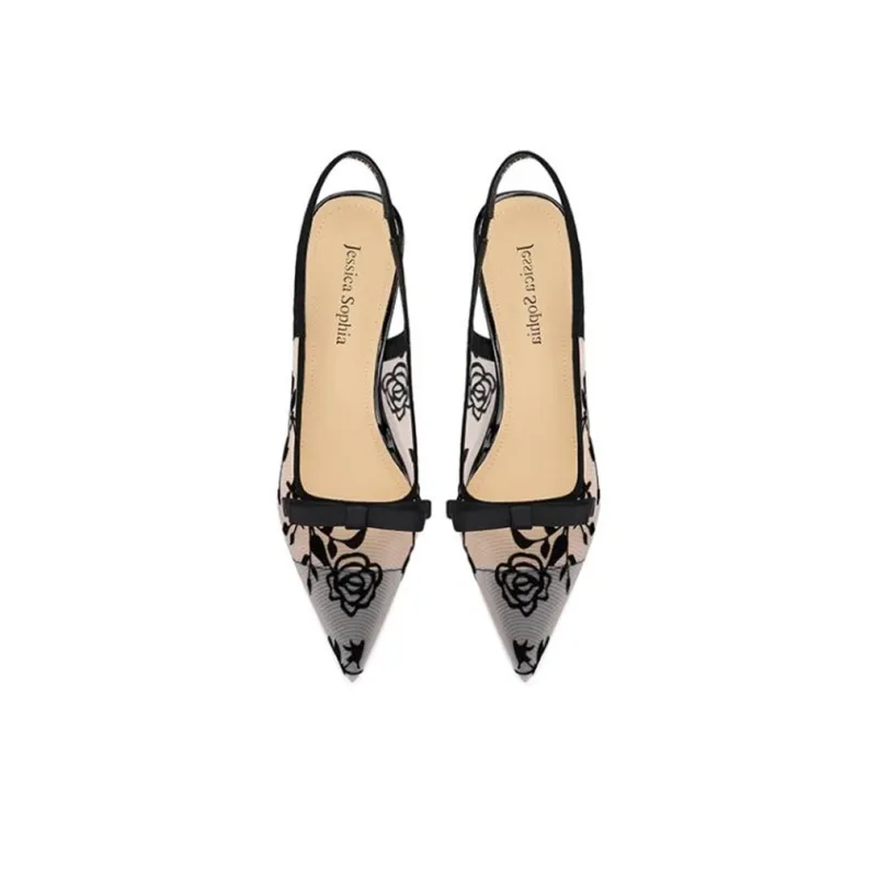 JESSICA SOPHIA Slim Heel High Heels 5.5cm Women's Black-2