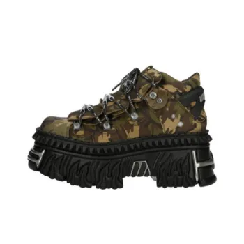 NEW ROCK Ankle Boots Unisex Green
