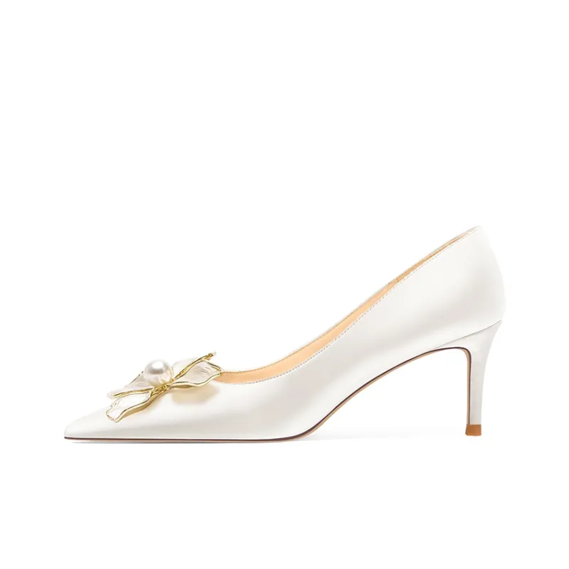 Holy Rose Slim Heel High Heels Women's Champagne-6