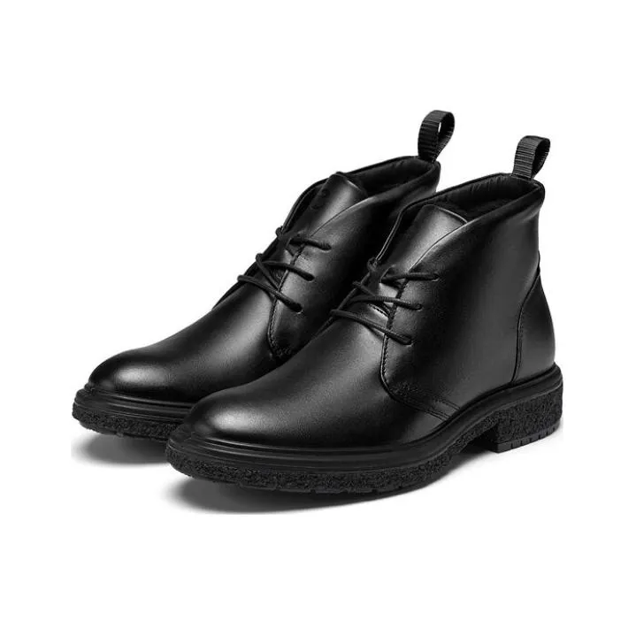 Ecco Cool Rapid Hybrid Collection Ankle Length Martin Boot Men's Black-3