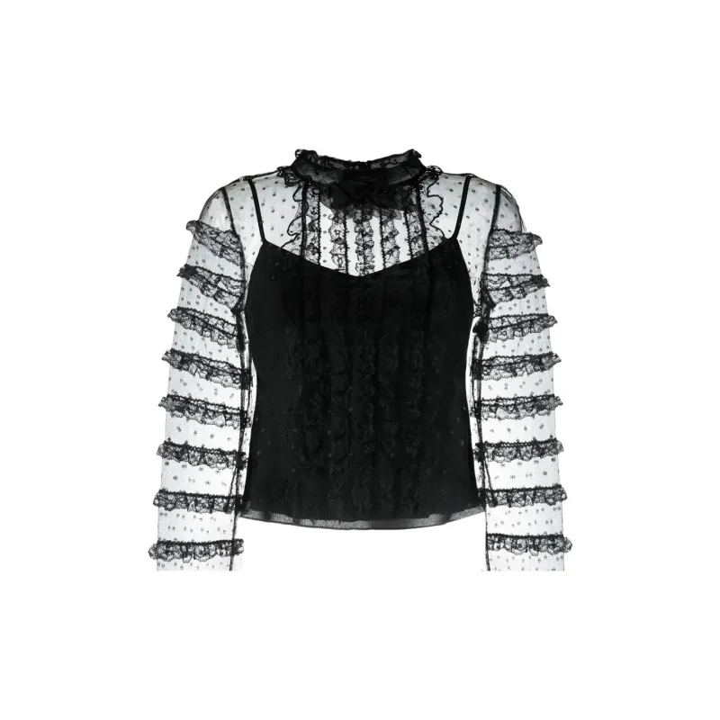 RED VALENTINO FW22 Shirt Women's Black-5