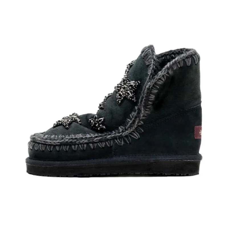 K.D.KENAZ Fashion Snow Boots Women's Black-0