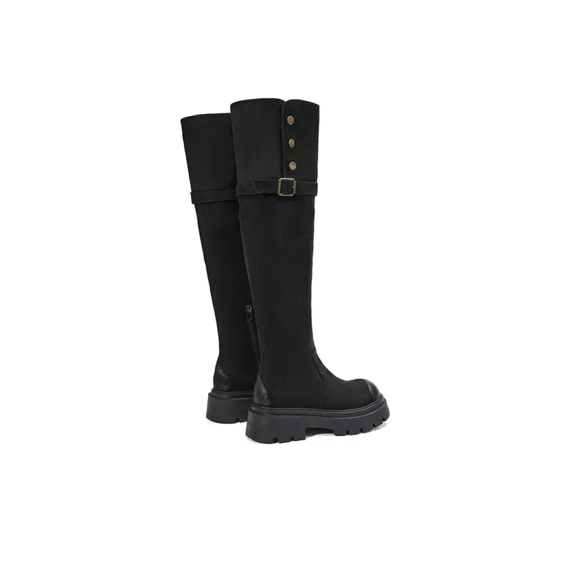 EBLAN Knee-high Boots Women's Umber-15