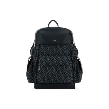 FENDI Fabric Backpack Men's Black