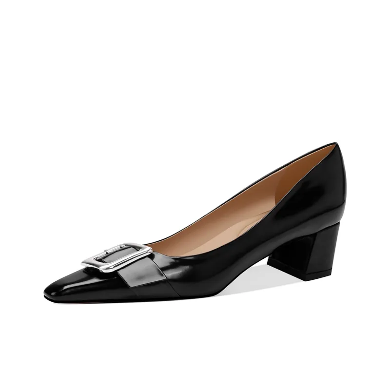 Shesrim Chunky Heel High Heels 4.5cm Women's-1